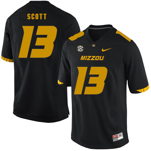 Men's None Black 2024 away jersey Kam Scott #13 game jersey Jersey