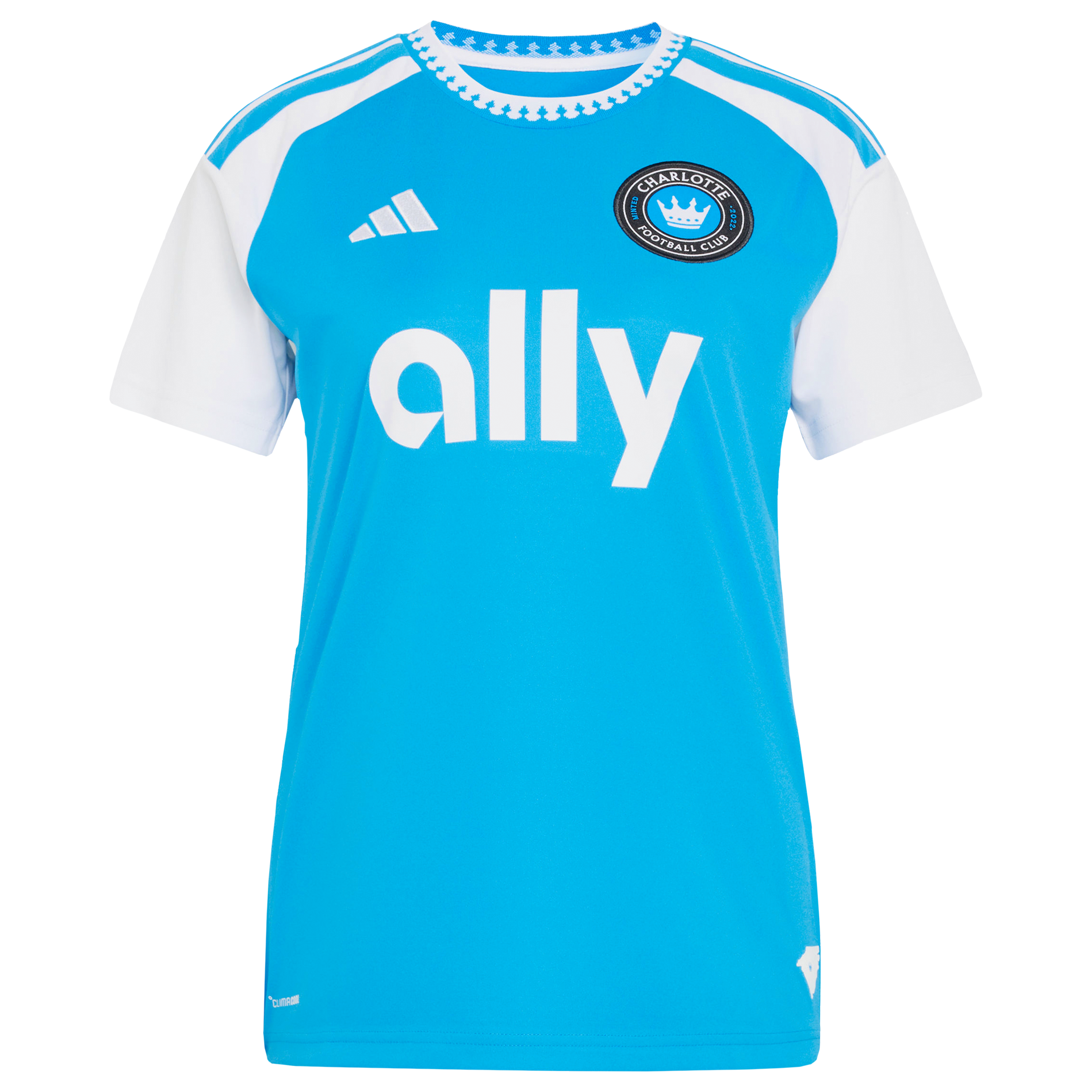 [JED] Wilfried Zaha Charlotte FC Women's 2026 Carolina Kit: Crowns Up Replica Jersey - Blue