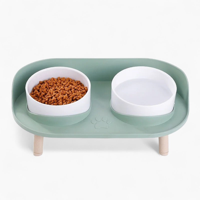 Cozy Frenfeed Frenchie Double Bowls – Non-slip Adjustable Double Dog ...