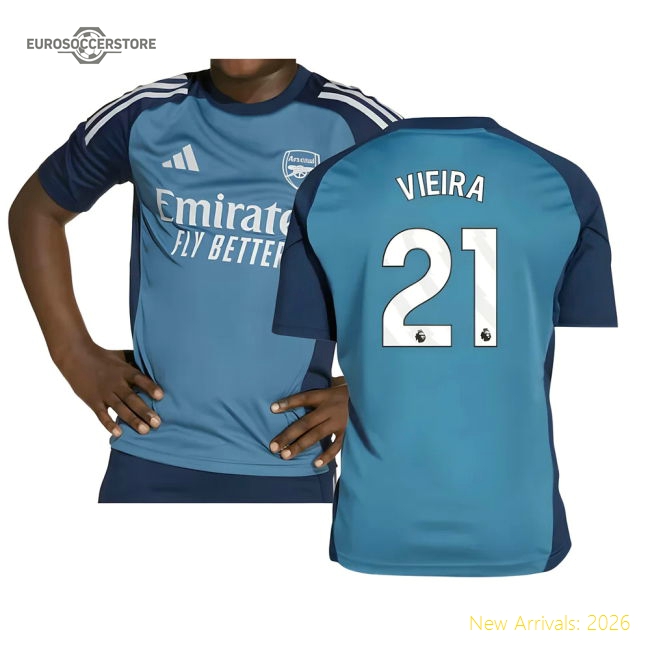 Arsenal Vieira Soft Kids Jersey Kids-safe Technology Soft-touch