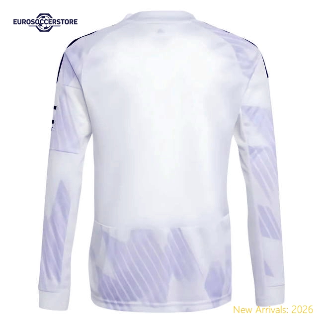 2025-2026 Man Utd Long Sleeve Away Shirt (Kids)