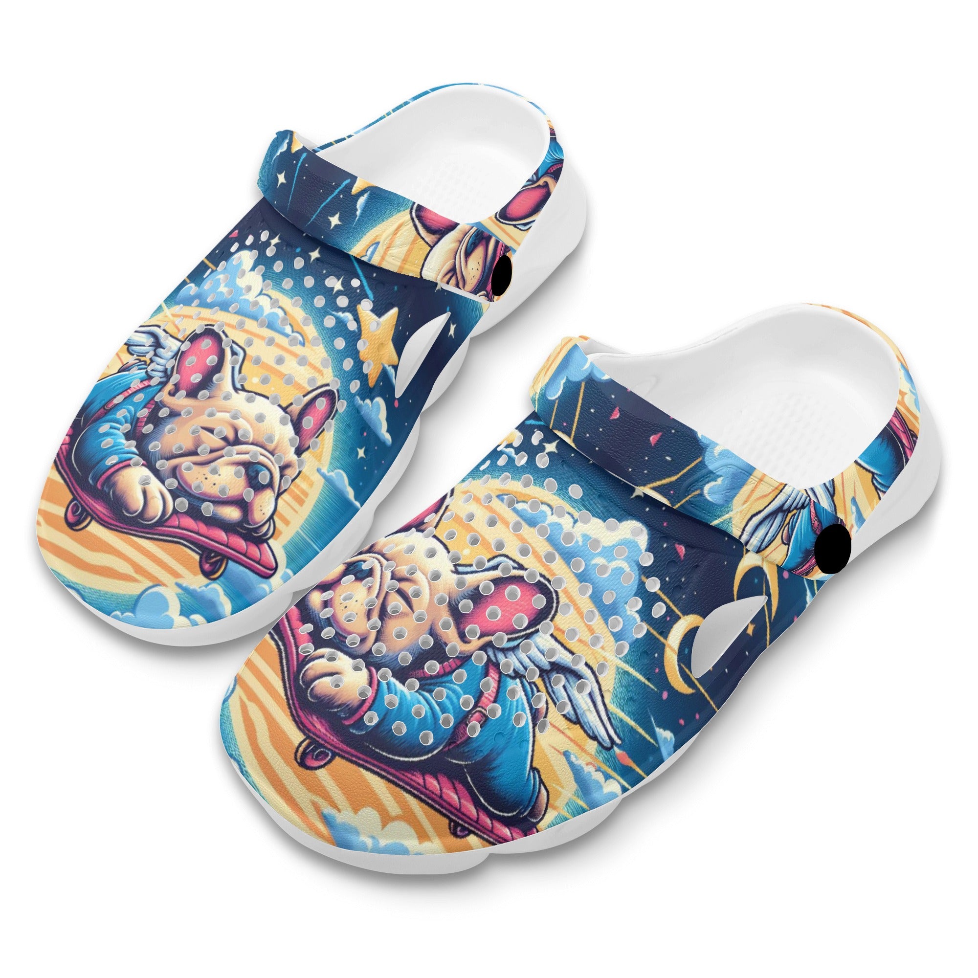 French Bulldog Lexi - Warm Summer Hollow Out Clogs Summer Wear