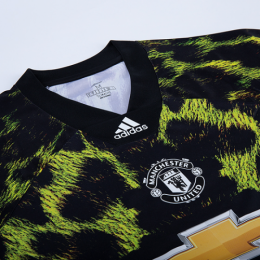 18-19 Manchester United EA Sports Green Long Sleeve Jerseys Shirt -