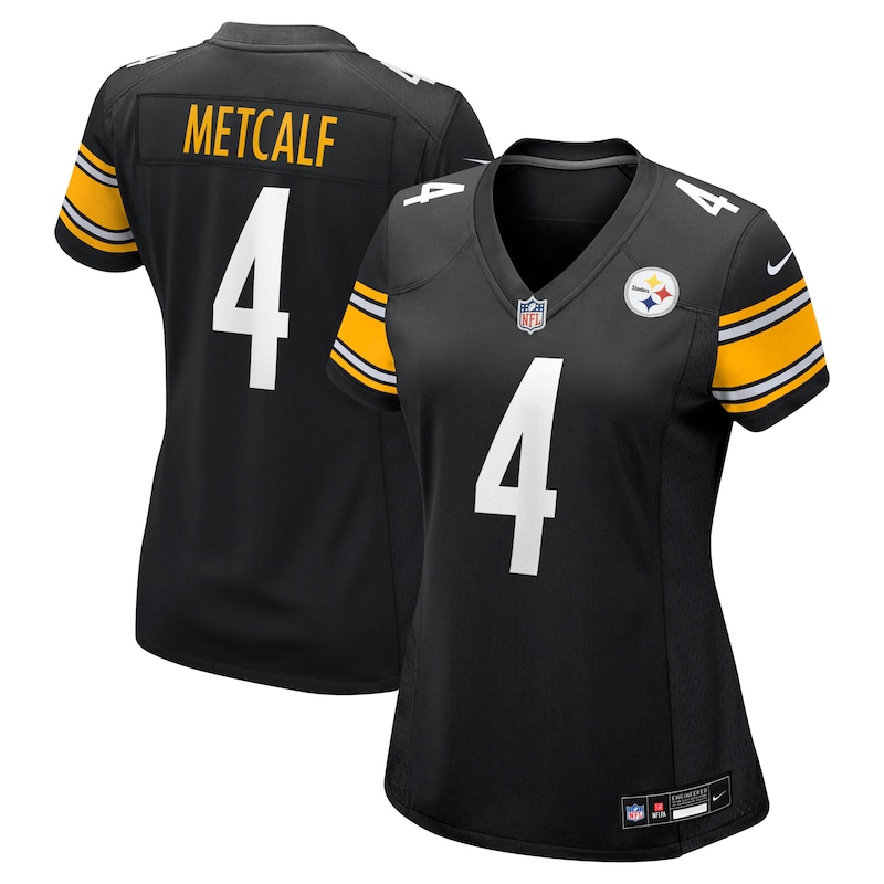 None DK Metcalf Team Captain PIT Steelers Premium Material Jersey