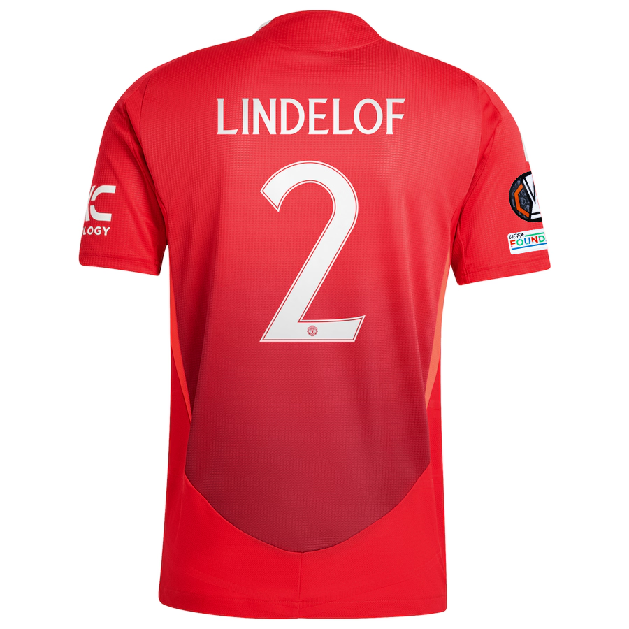 Manchester United Lindelof 2024-2025 UEL Home Jersey – Authentic Shirt