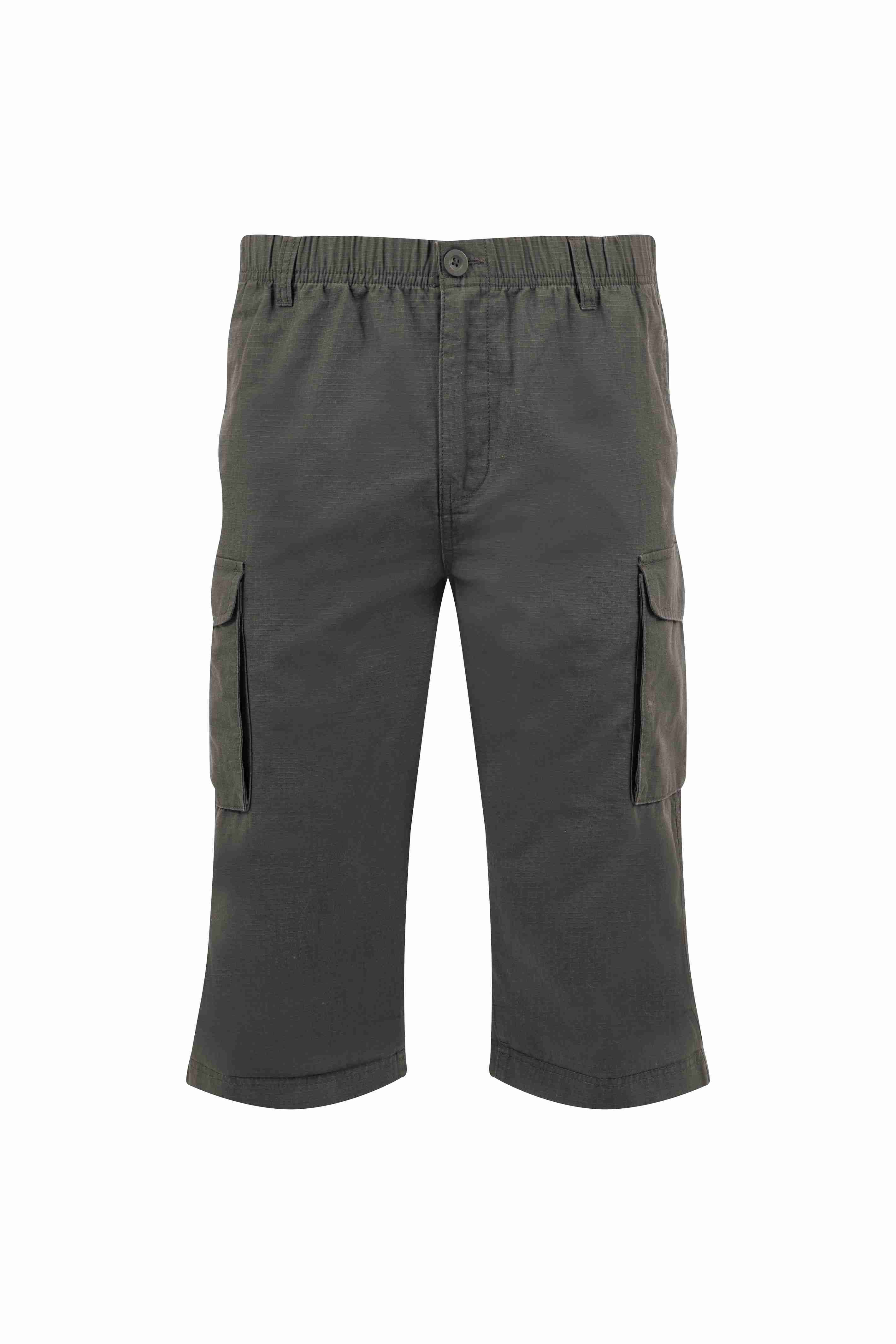 Summersville 3/4 Length Ripstop Cargo Shorts Dark Grey