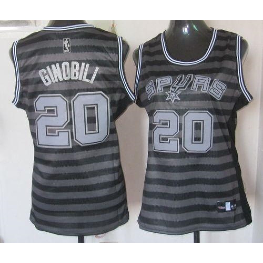 Premium Men's San Antonio Spurs #20 Manu Black Basketball Jersey