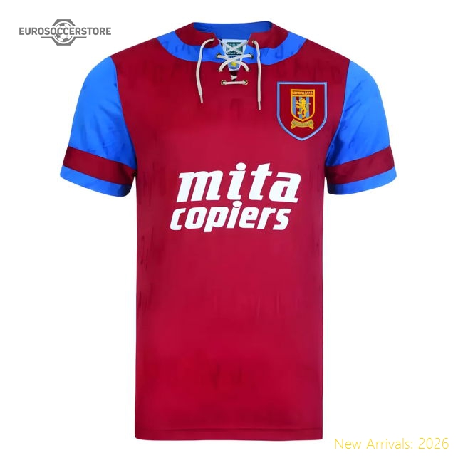 Premium Score Draw Aston Villa 1992 Retro Football Shirt (mcgrath 5