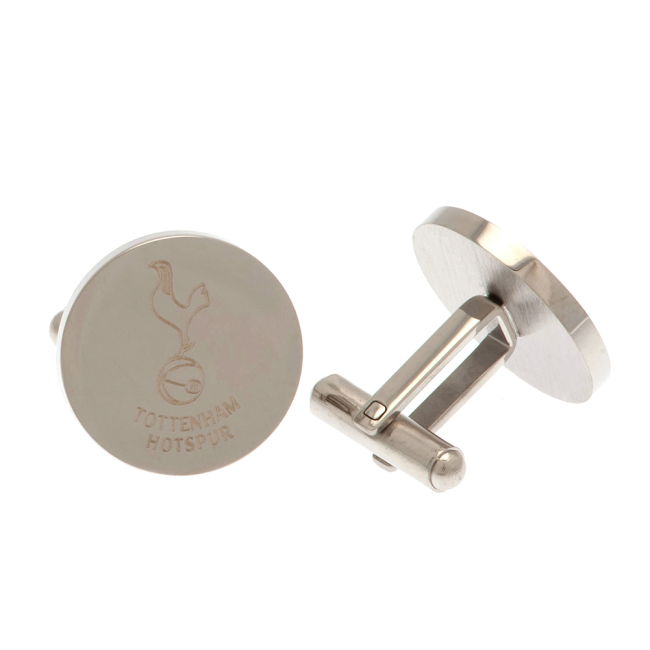 Spurs Licensed Tottenham Hotspur FC Stainless Steel Round Cufflinks