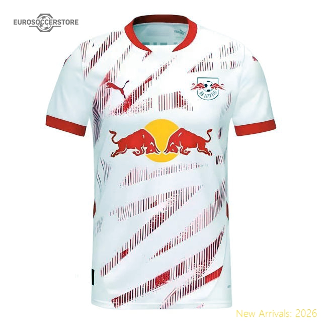 2024-2025 Red Bull Leipzig Home Kit Football Jersey (Kids)