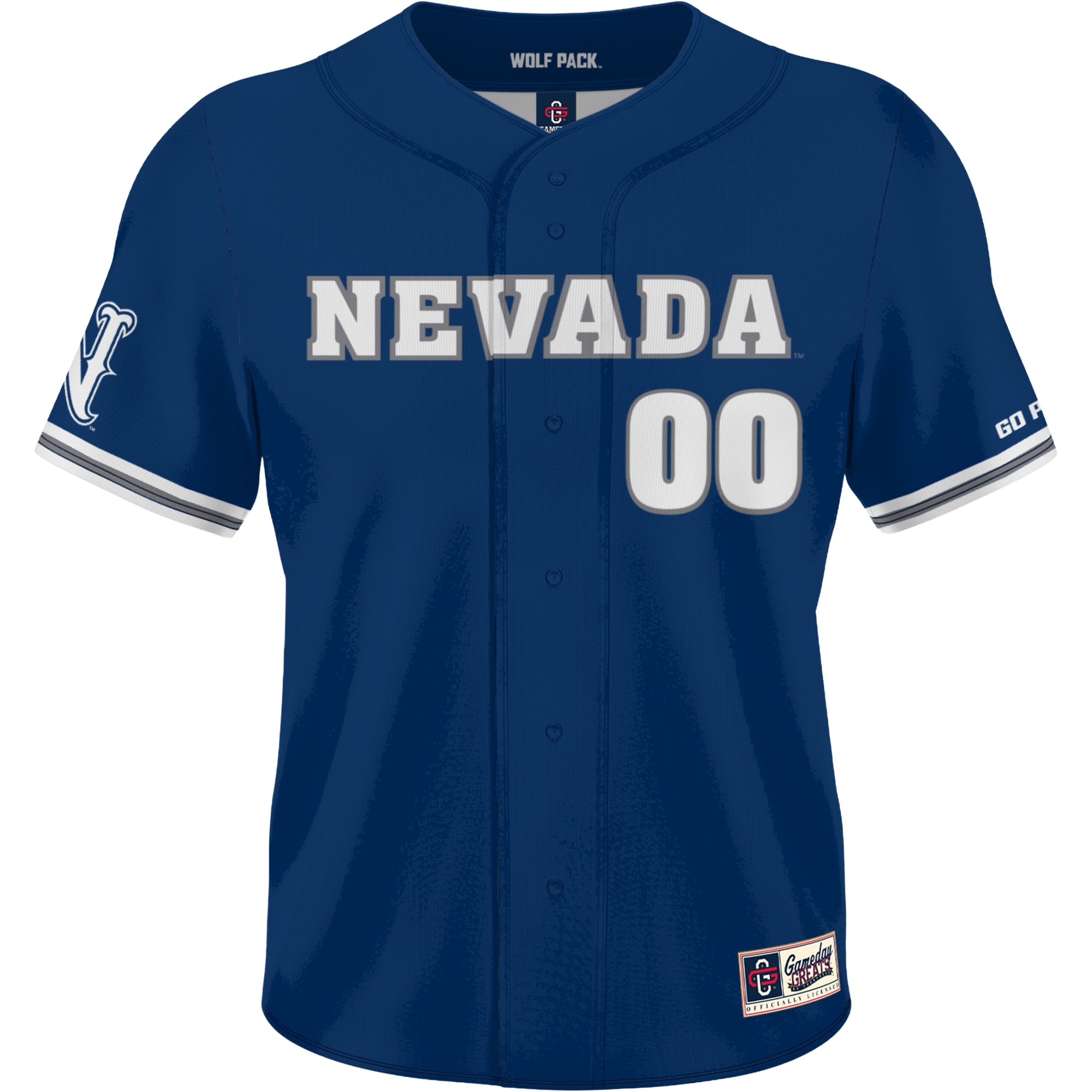 [DDG] Nevada Wolf Pack GameDay Greats Youth Lightweight Collegiate Baseball NIL Fashion Jersey - Navy