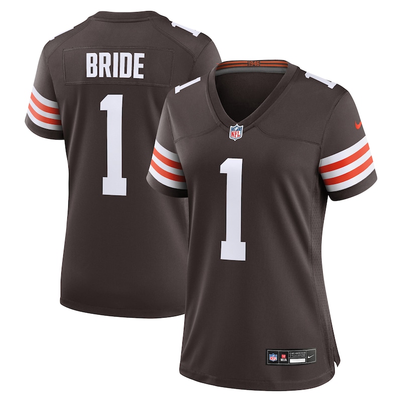 None Number 1 Bride Cleveland Browns Football Franchise Authentic J...