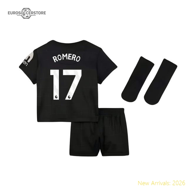 Authentic 2025-2026 Tottenham Away Baby Kit (romero 17) - Premium