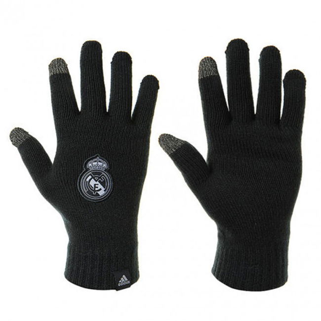 Real Madrid Adidas Gloves (Dark Grey) Jersey - Best - Authentic- Tech