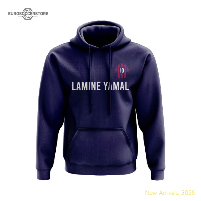 Performance Fan-Favorite Lamine Yamal Barcelona Number Hoody (Navy)