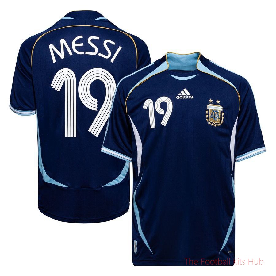 Argentina Away Shirt 2006 Messi 19