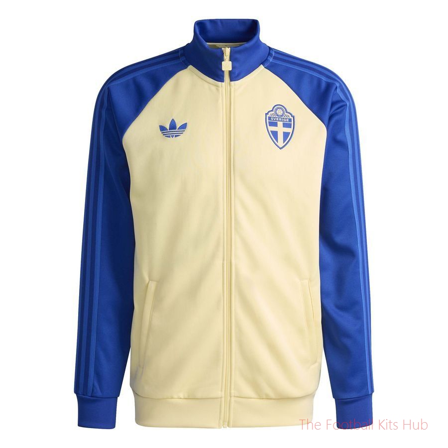 Sweden Track Top OG World Cup 2026 - Almost Yellow/Royal Blue