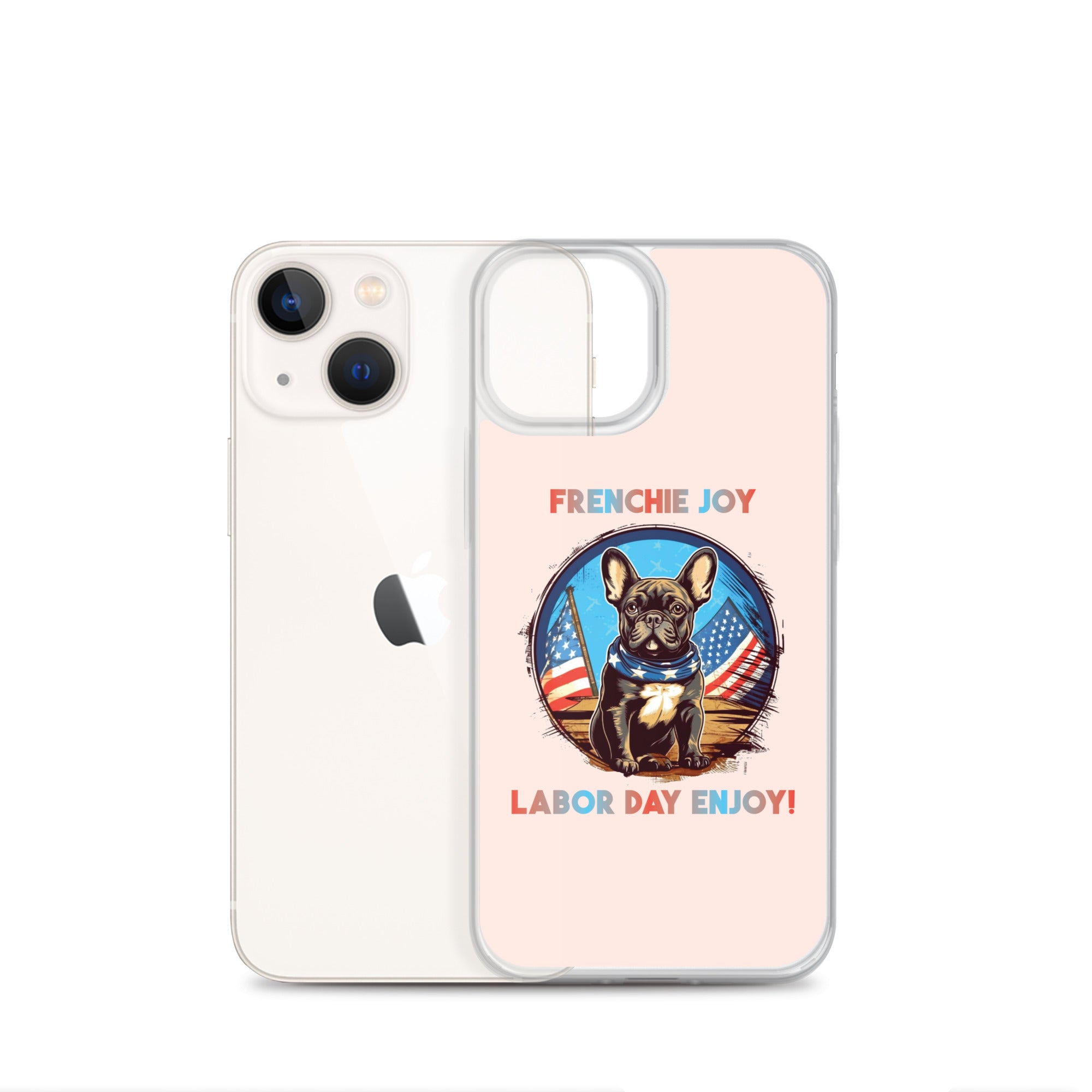 Cozy Frenchie Joy - Clear Case For Iphone® for French Bulldog Lovers