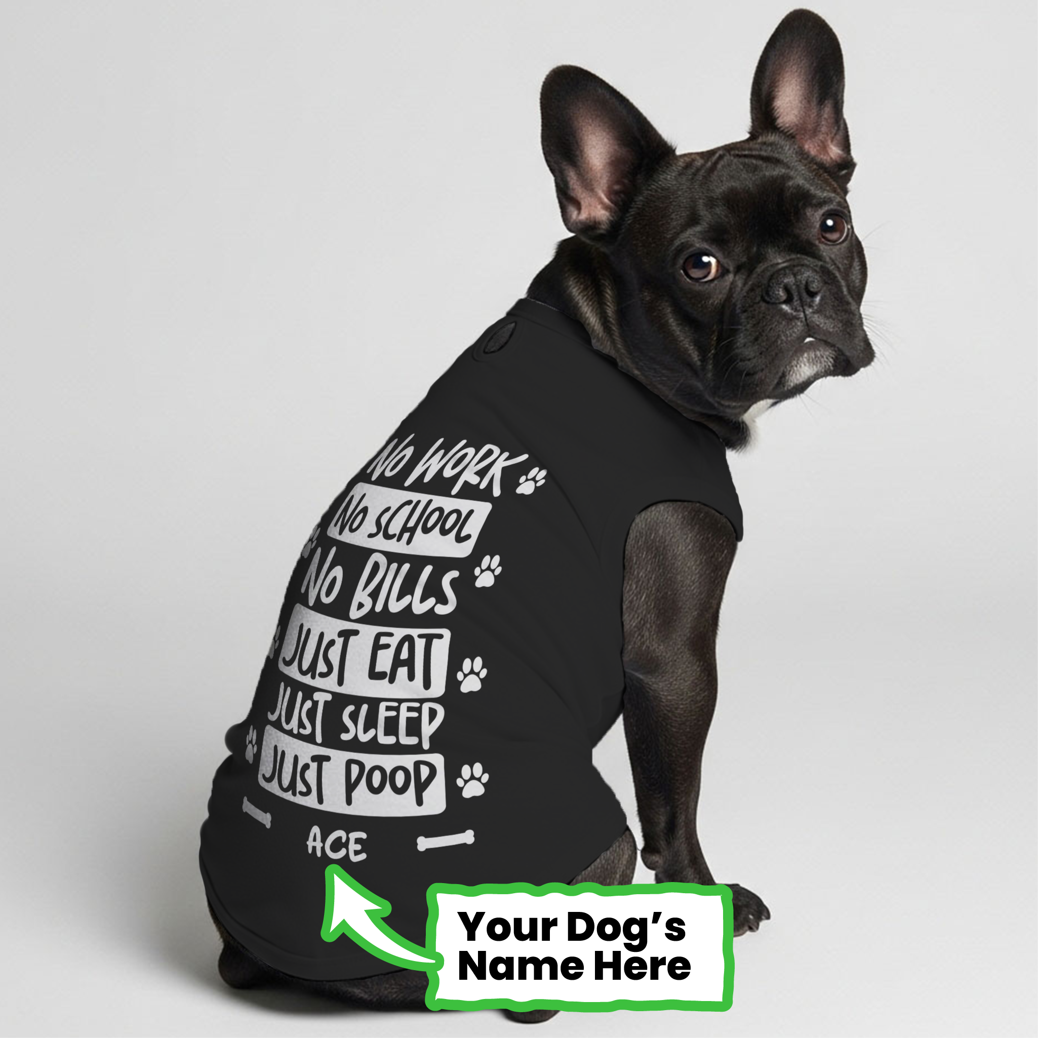 | Custom Dog T-shirt For French Bulldogs Everyday Use | Trendy Style