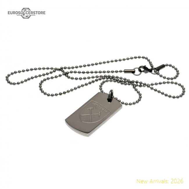 Exceptional West Ham United Fc Engraved Dog Tag  Chain