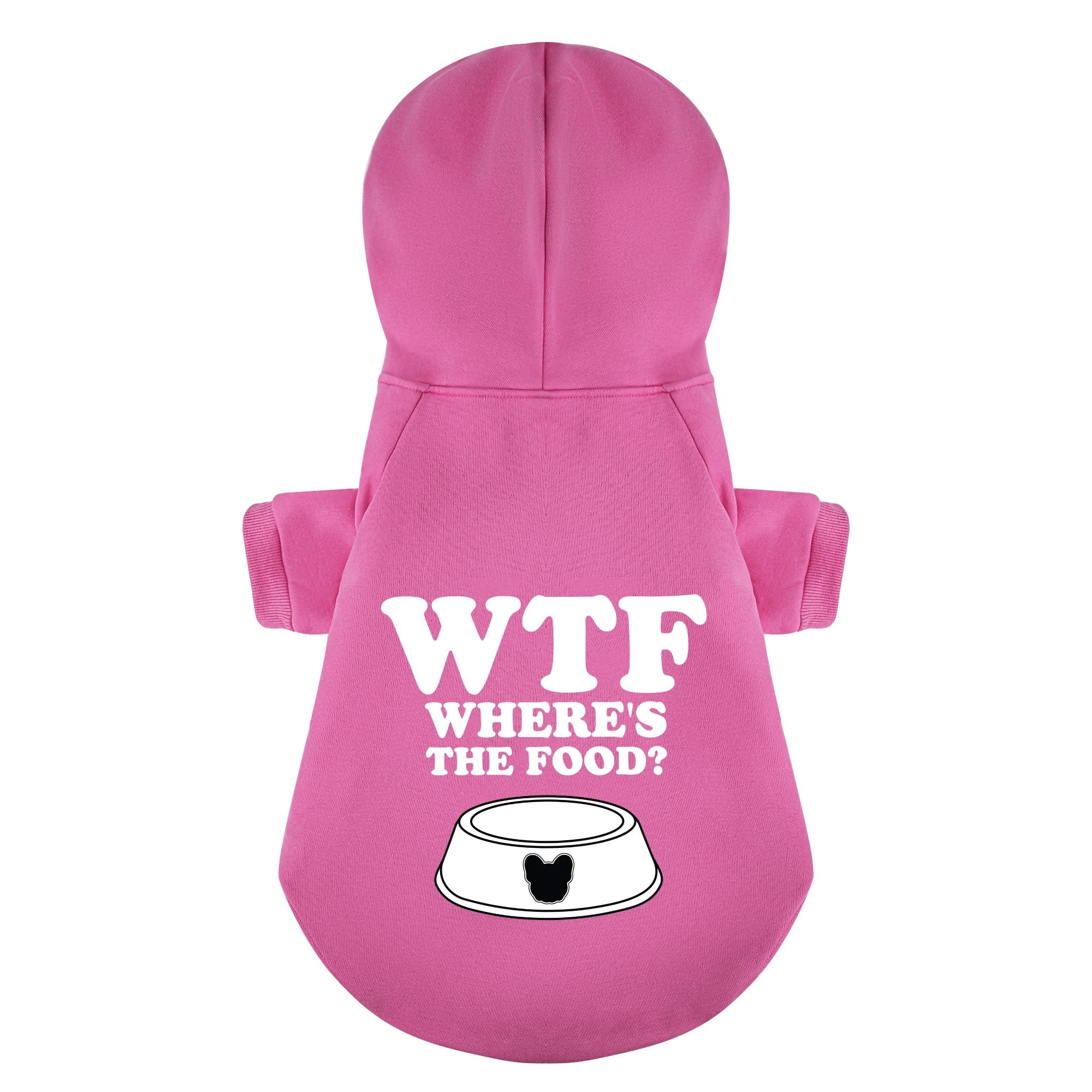 Pet-Lover Wtf (wheres The Food?) - Personalized French Bulldog Hoodie...