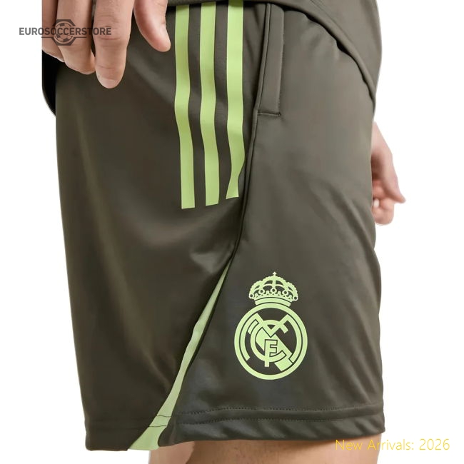 Outstanding 2025-2026 Real Madrid Training Shorts (utility Grey)