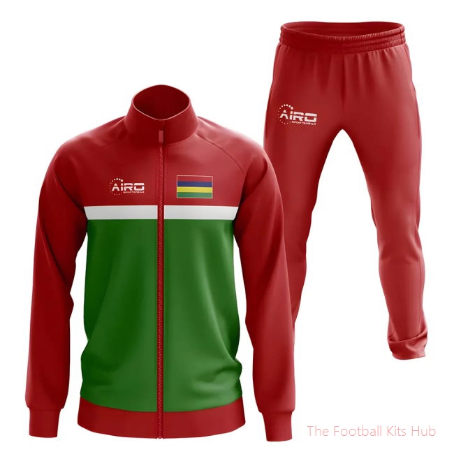Men Mauritius Concept Football Tracksuit (Red)