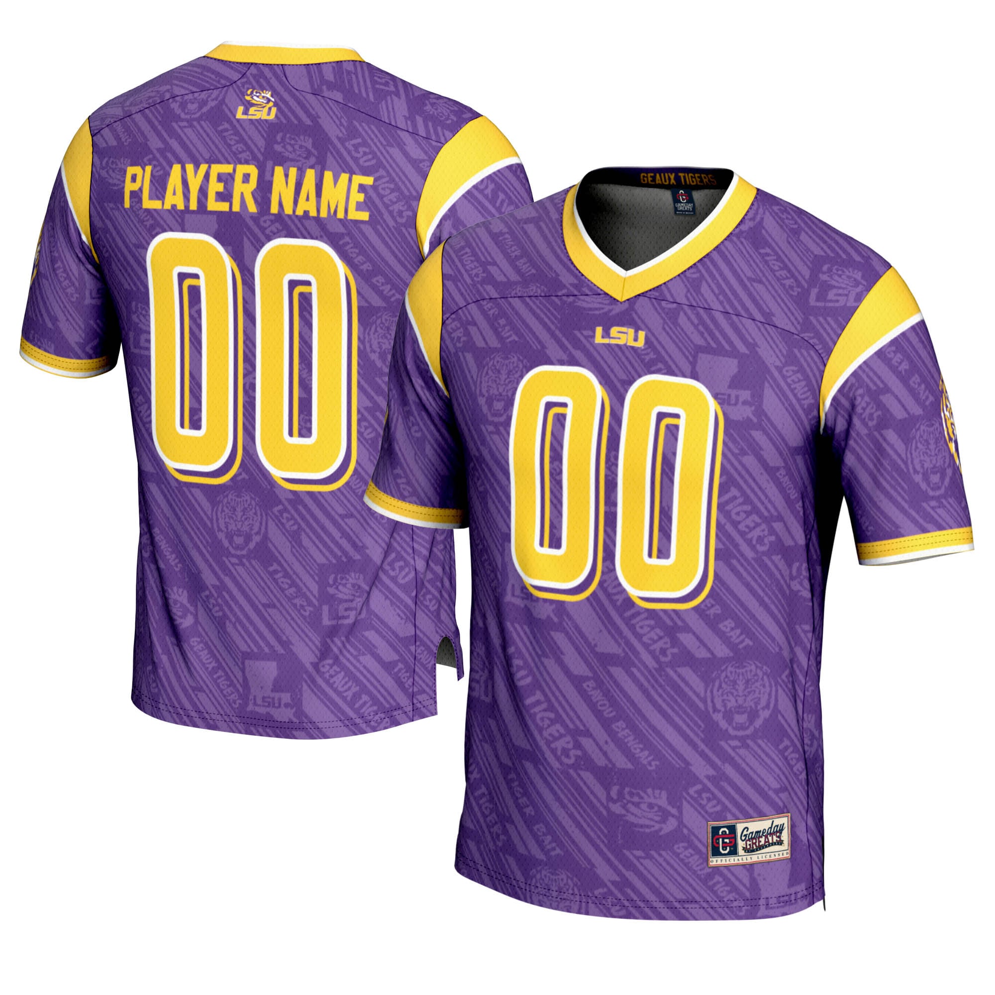 LSU Tigers GameDay Greats Highlight Print NIL Pick-A-Player 2026 Season Football Jersey - Purple