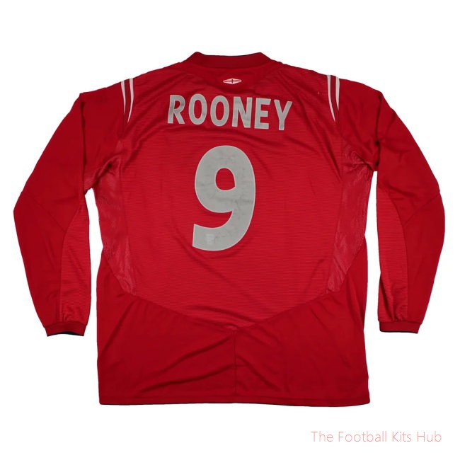 England 2004-06 Away Shirt (XL) Rooney #9 (Very Good)