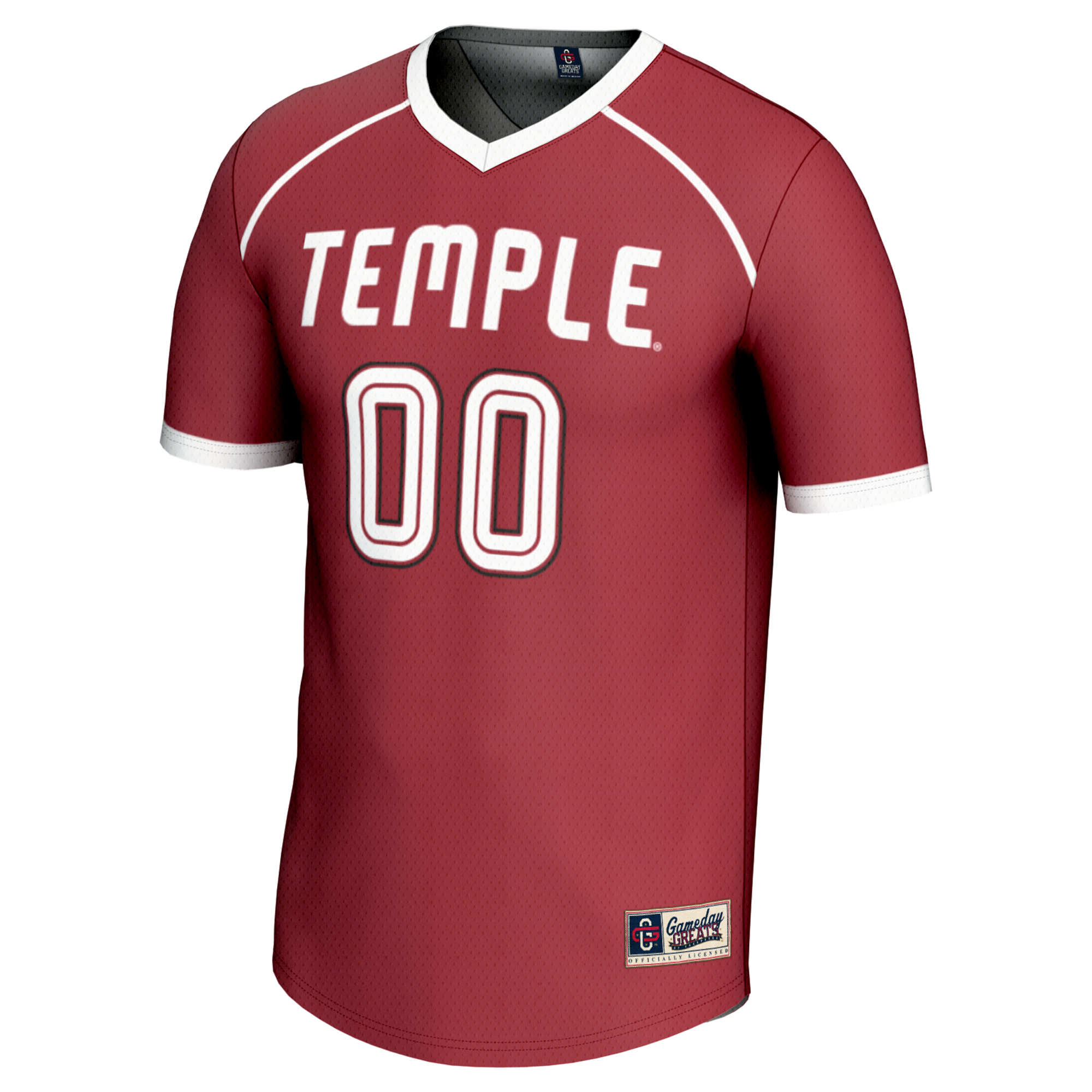 [NJP] Temple Owls GameDay Greats Youth Women's Lacrosse NIL Lightweight Jersey - Cherry