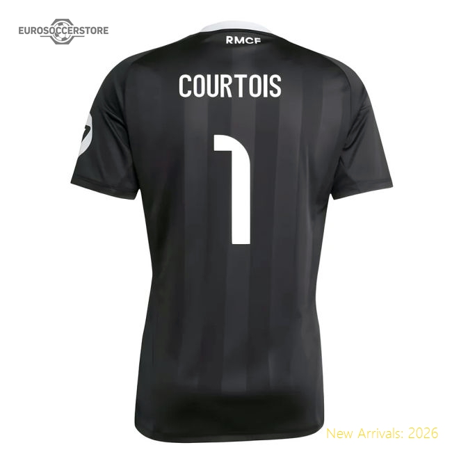 Premium 2025-2026 Real Madrid Third Goalkeeper Shirt (black) (court