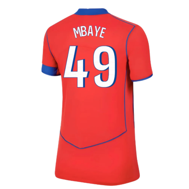 Fan Gear Psg Psg Third Shirt Womens Mbaye #49 Premium Quality New ...