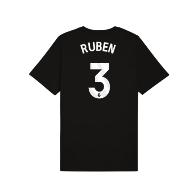 2025-2026 Man City FtblESS Tee (Black) (Ruben 3)