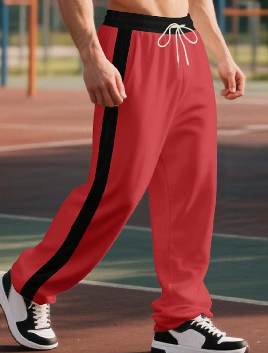 Men's Sweatpants Joggers Trousers Casual Pants Running Side Stripe