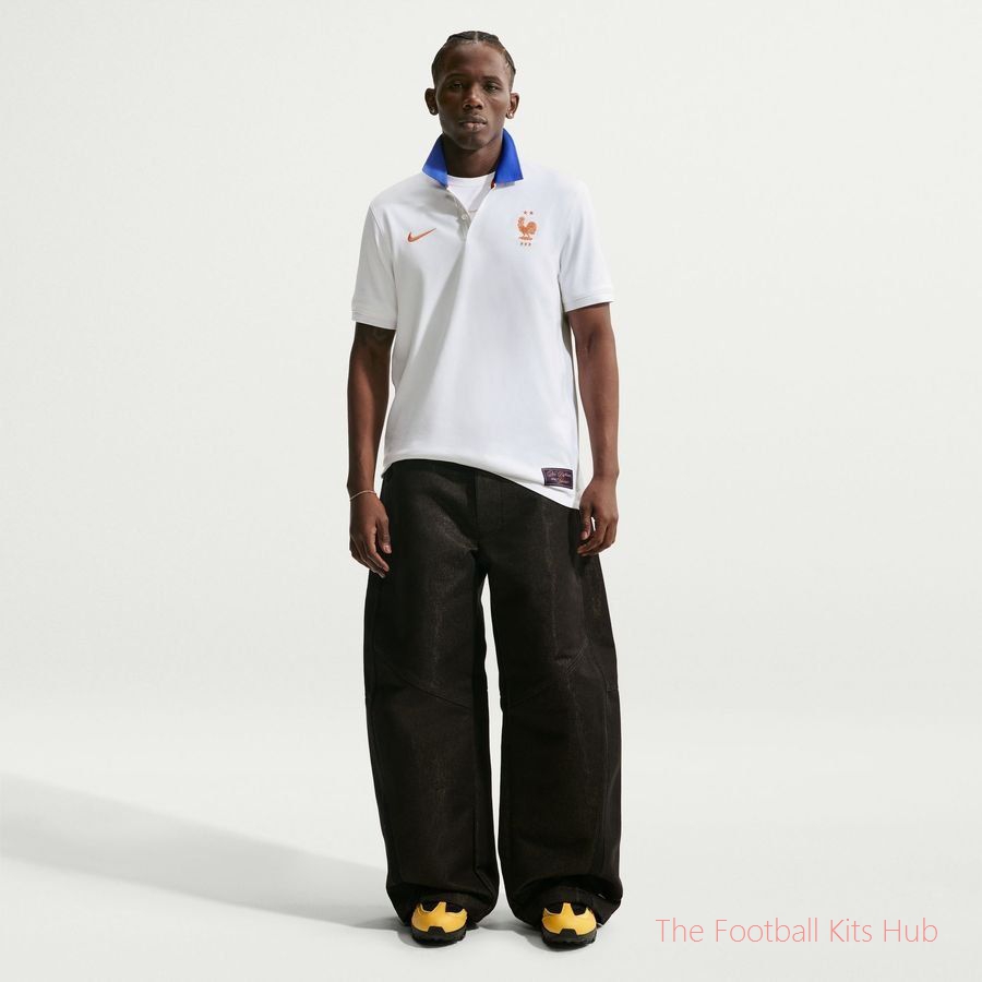 France Polo Dri-FIT 2.0 World Cup 2026 - White/Game Royal/Metallic Copper
