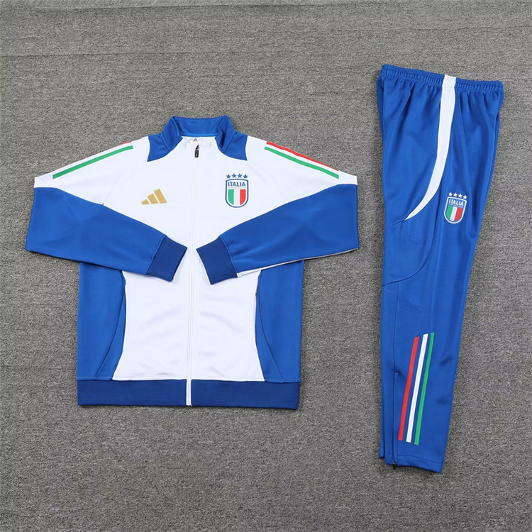 Authentic Moisture Wicking 2024 Italy Jacket Suit - White