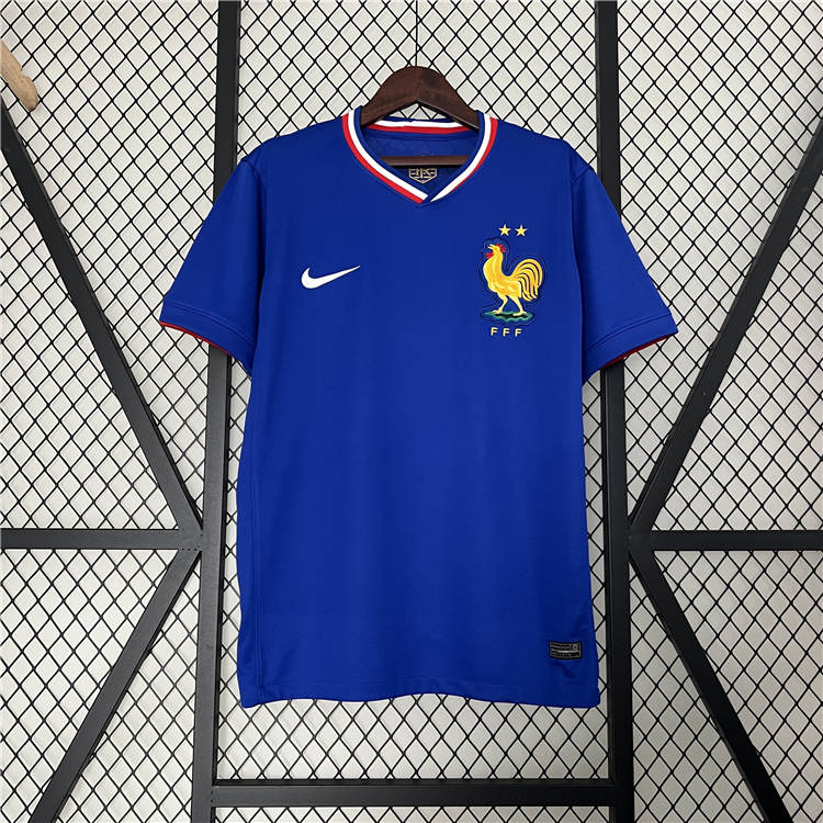 Premium Quality UEFA Euro 2024 France Home Blue Football Shirt Soccer