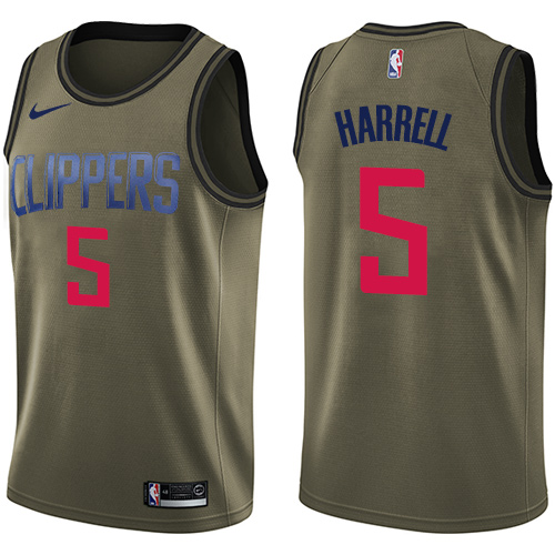 Green Nike Angeles Clippers #5 Clippers Jersey - Polyester