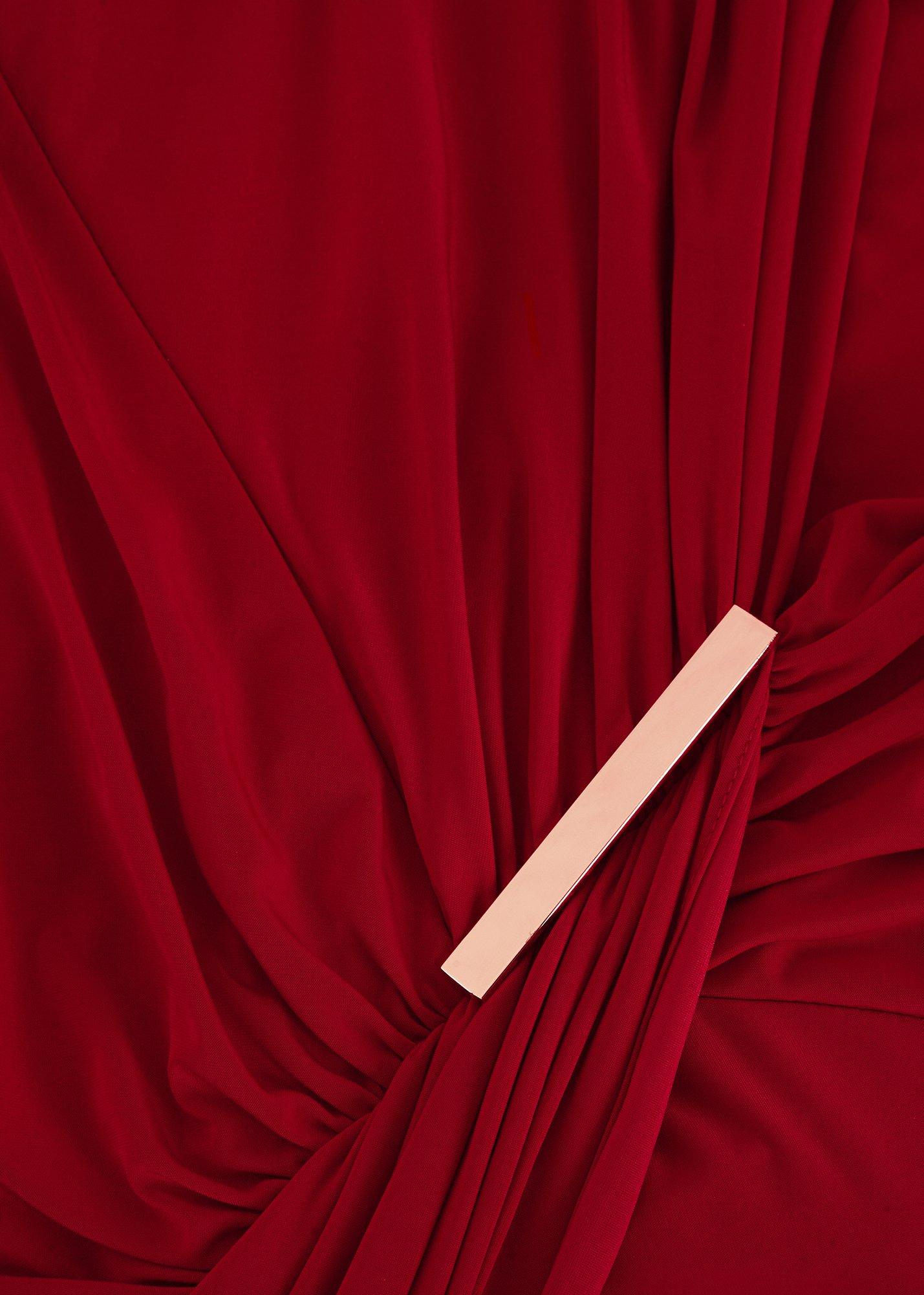Petite Donna Red Maxi Dress