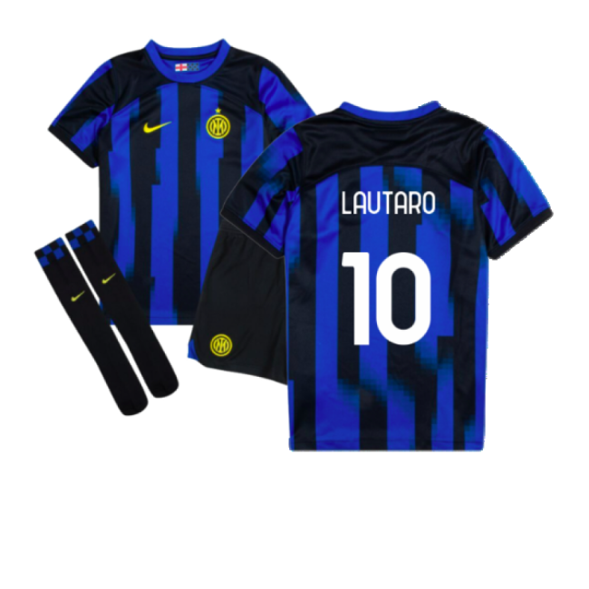 2023-2024 Inter Milan Mini Home Comfortable Kit (Lautaro 10)