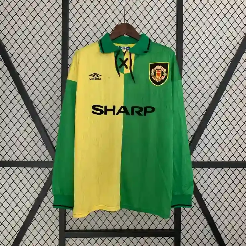 Cheap 1992-1994 Long Sleeve Manchester United Jersey retro kit