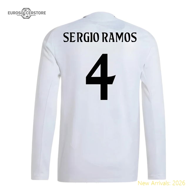 Excellent 2024-2025 Real Madrid Authentic Long Sleeve Home Kit (ser