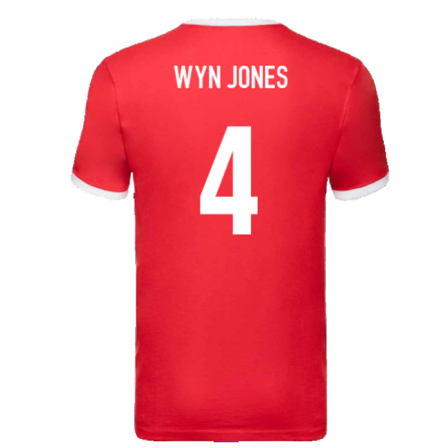 British and Irish Lions Ringer T-Shirt (Red) (Wyn Jones 4)