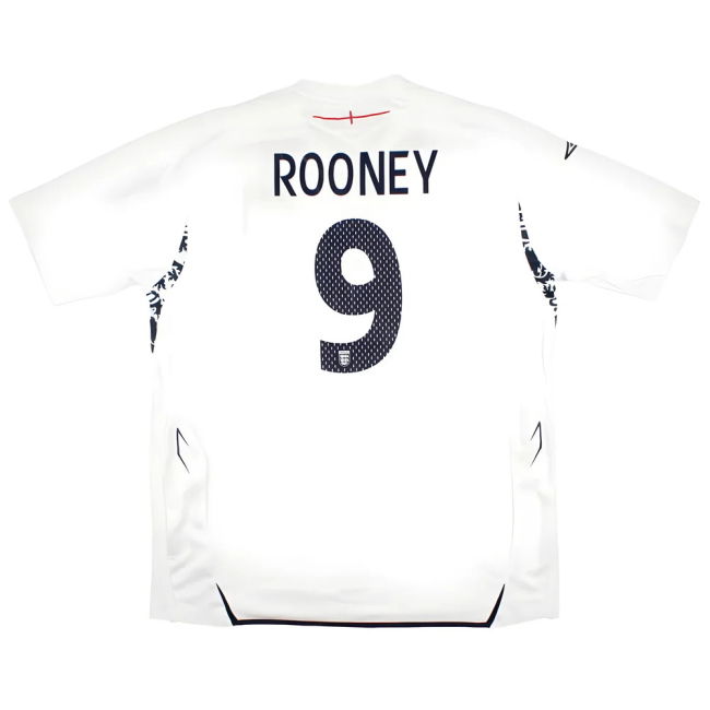 England 2007-09 Home Shirt (XL) Rooney #9 (Excellent)