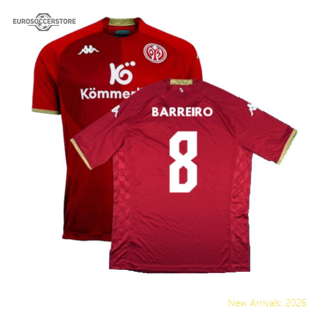 Mainz 2022-2023 Home Top Football Jersey (Xl) (Barreiro 8)
