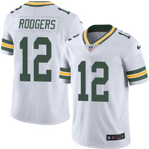Official NFL Green Bay Packers #12 Aaron Rodgers Green -v3