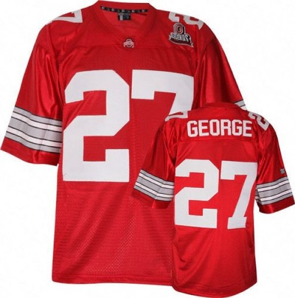Pro-level Men Ohio State Buckeyes #27 Eddie George Men Red Model