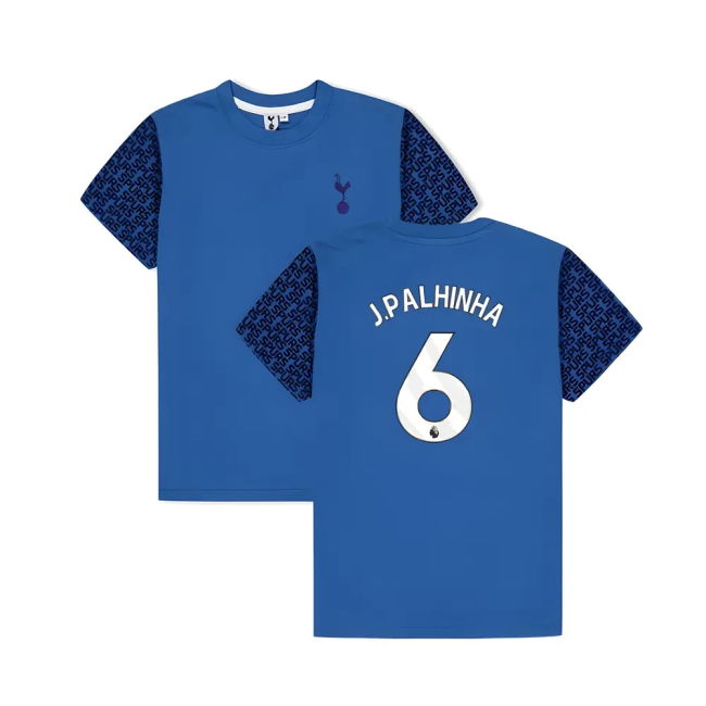 Die-hard Spurs Tottenham Hotspur Graphic T Shirt Blue Kids J Palhin...