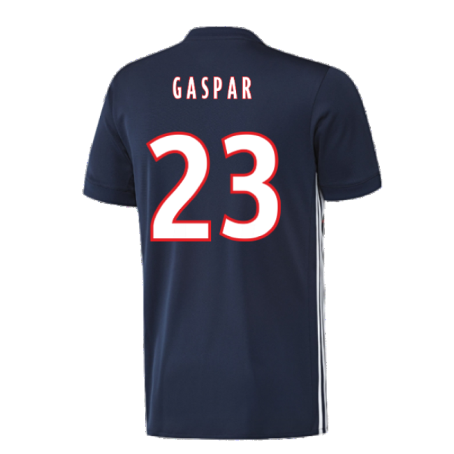Lyon 2017-18 Away Shirt ((Excellent) L) (Gaspar 23) Fan Edition