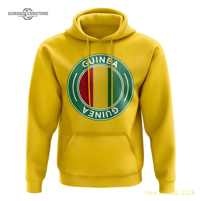 Guinea Football 20242025 Regular Durable Hoodie Sleek Climalite